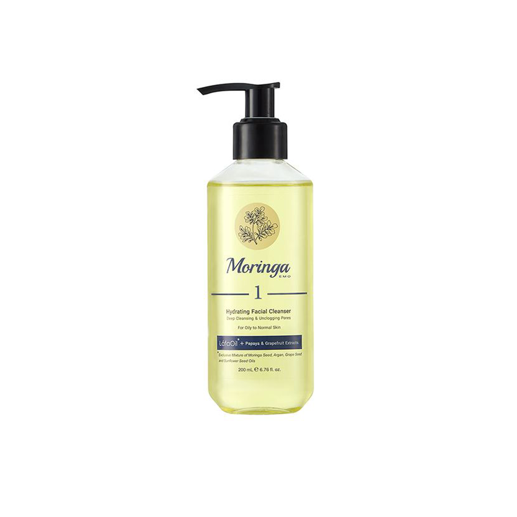 Hydrating facial cleanser 1 for oily to normal skin MORINGA EMO