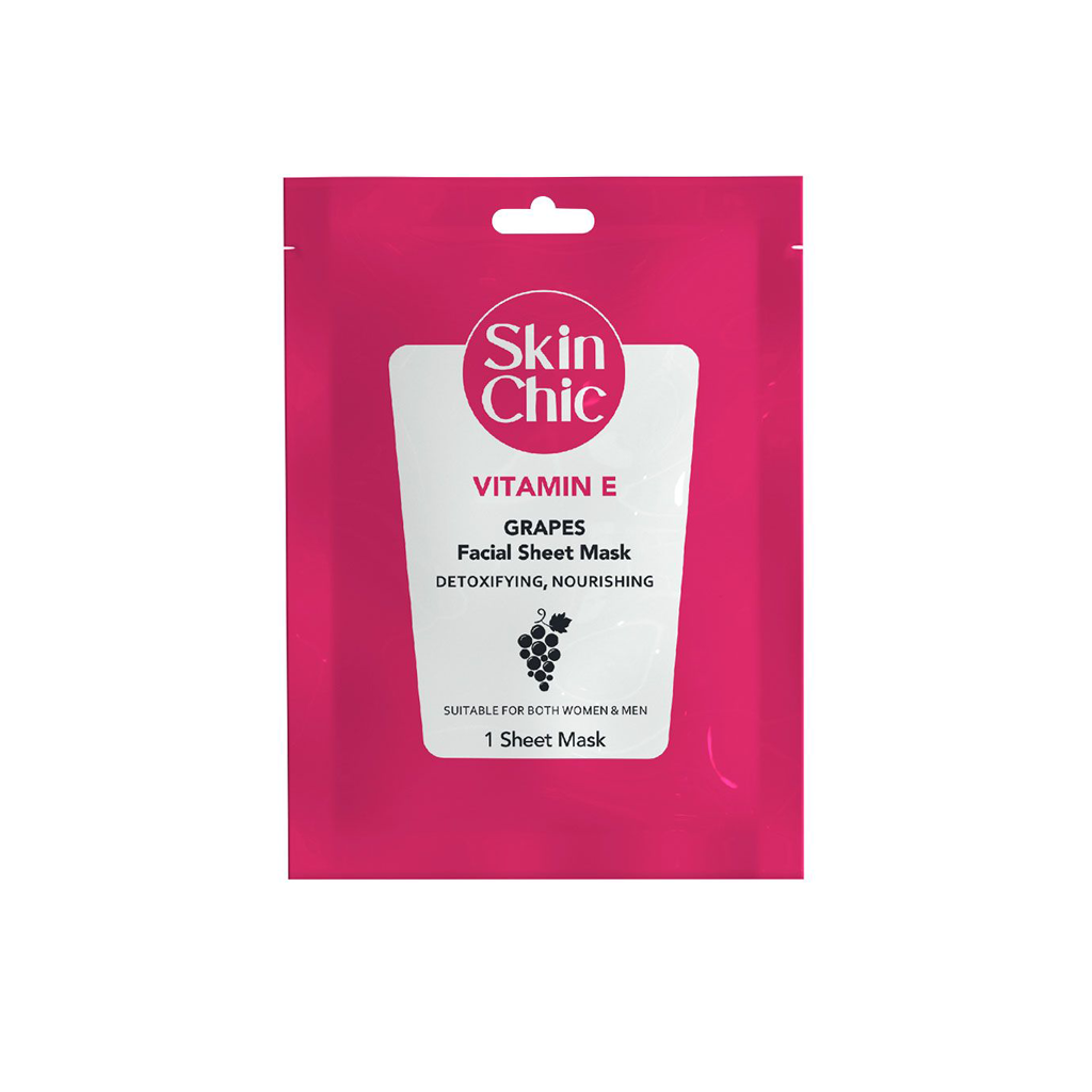 Vitamin-E-And-Grapes-Facial-Sheet-Mask-SKIN-CHIC