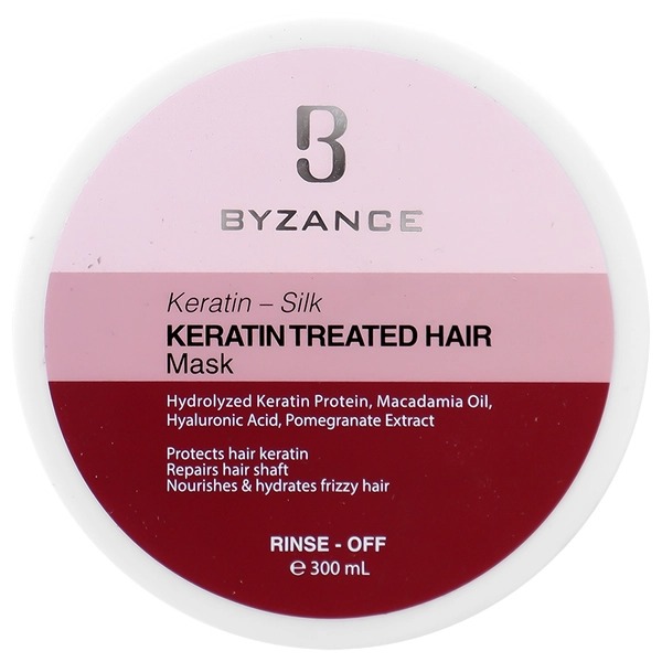 ماسک موی کراتینه بیزانس با آبکشی حجم 300 میل