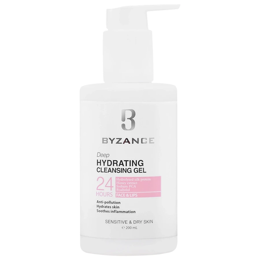 ژل شستشوی عمیق آبرسان بیزانس مخصوص پوست حساس و خشک ۲۰۰ میلی لیتر