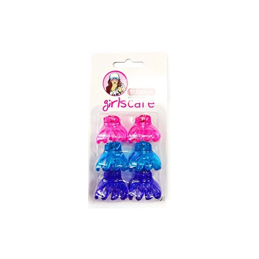 TITANIA-OCTOPUS-CLIP-GLITTER-EXTRA-SMALL-6-PCS-2-PCS-PINK-2-PCS-BLUE-2-PCS-PURPLE-ART-7987