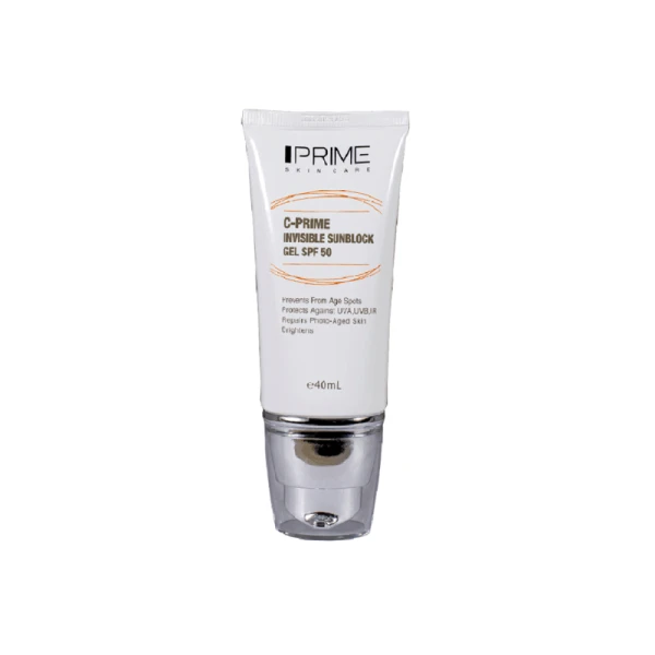 ژل ضد آفتاب فاقد رنگ ویتامین سی SPF 50 پرایم