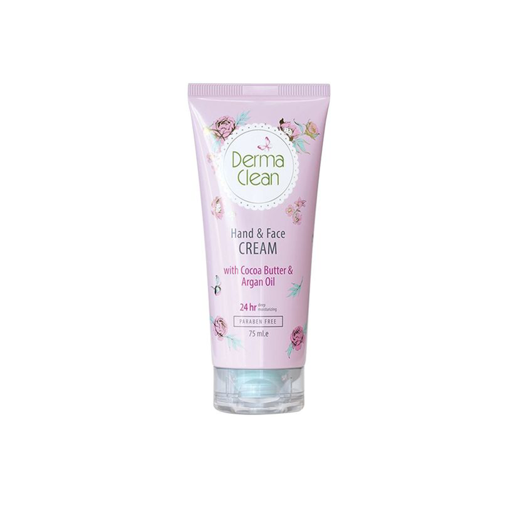 hand-&-face-cream-with-cocoa-butter-&-argan-oil-DERMA-CLEAN