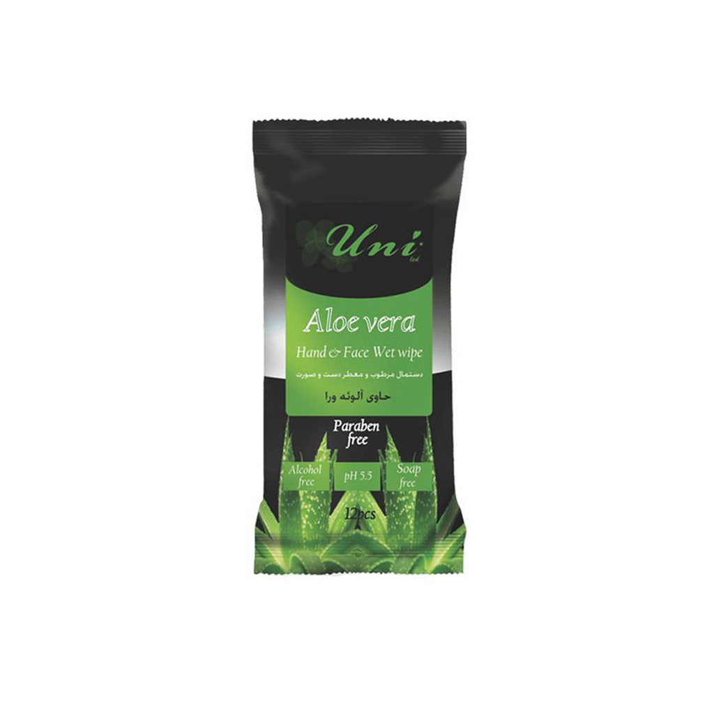 Aloe-Vera-Hand-&-Face-wet-wipes-12pcs-UNI-LED