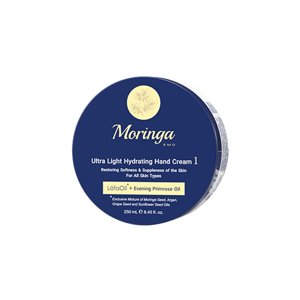 Ultra light hydrating hand cream 1 for all skin types 250 ml MORINGA EMO1
