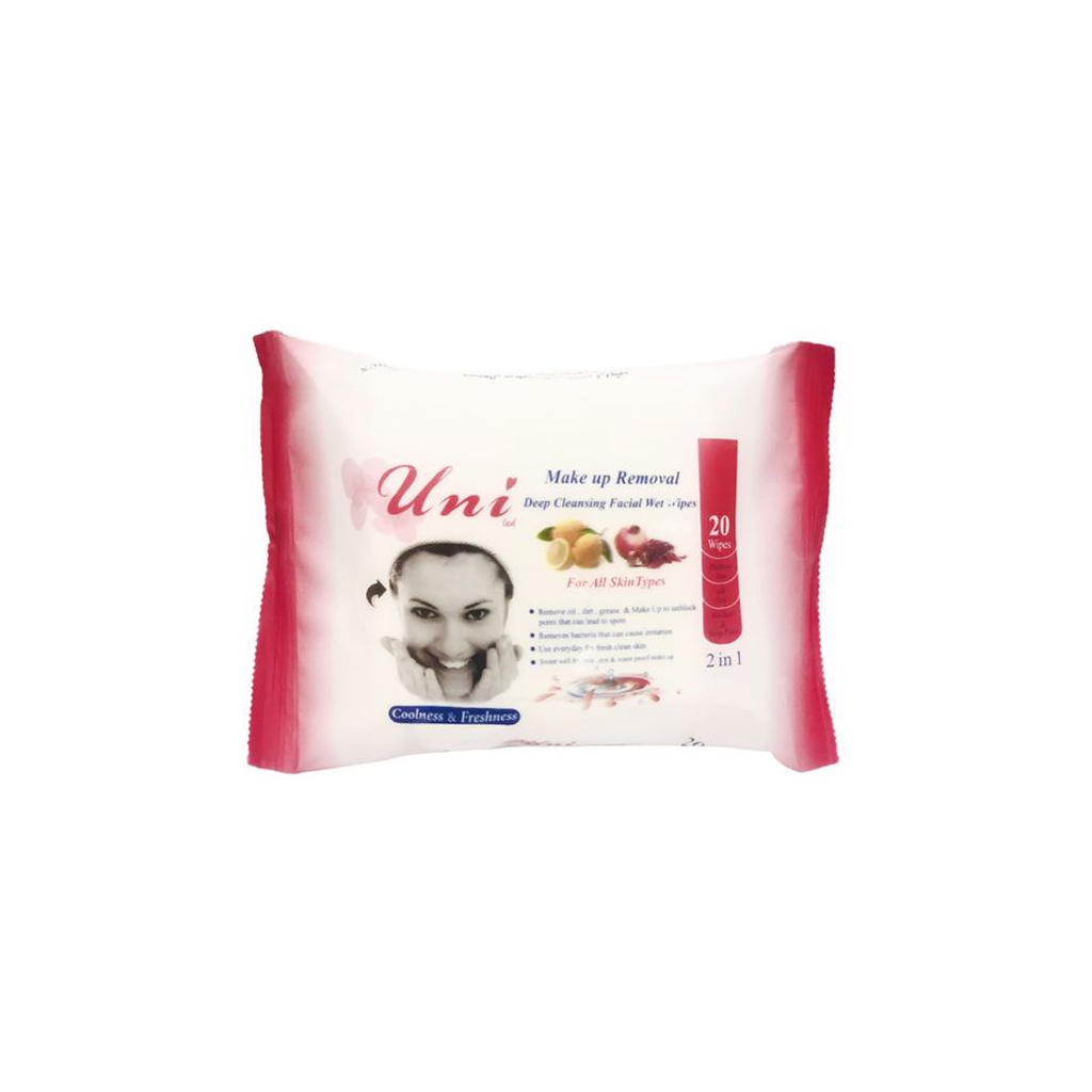 Deep-cleansing-facial-Wet-Wipes-20pcs-UNI-LED