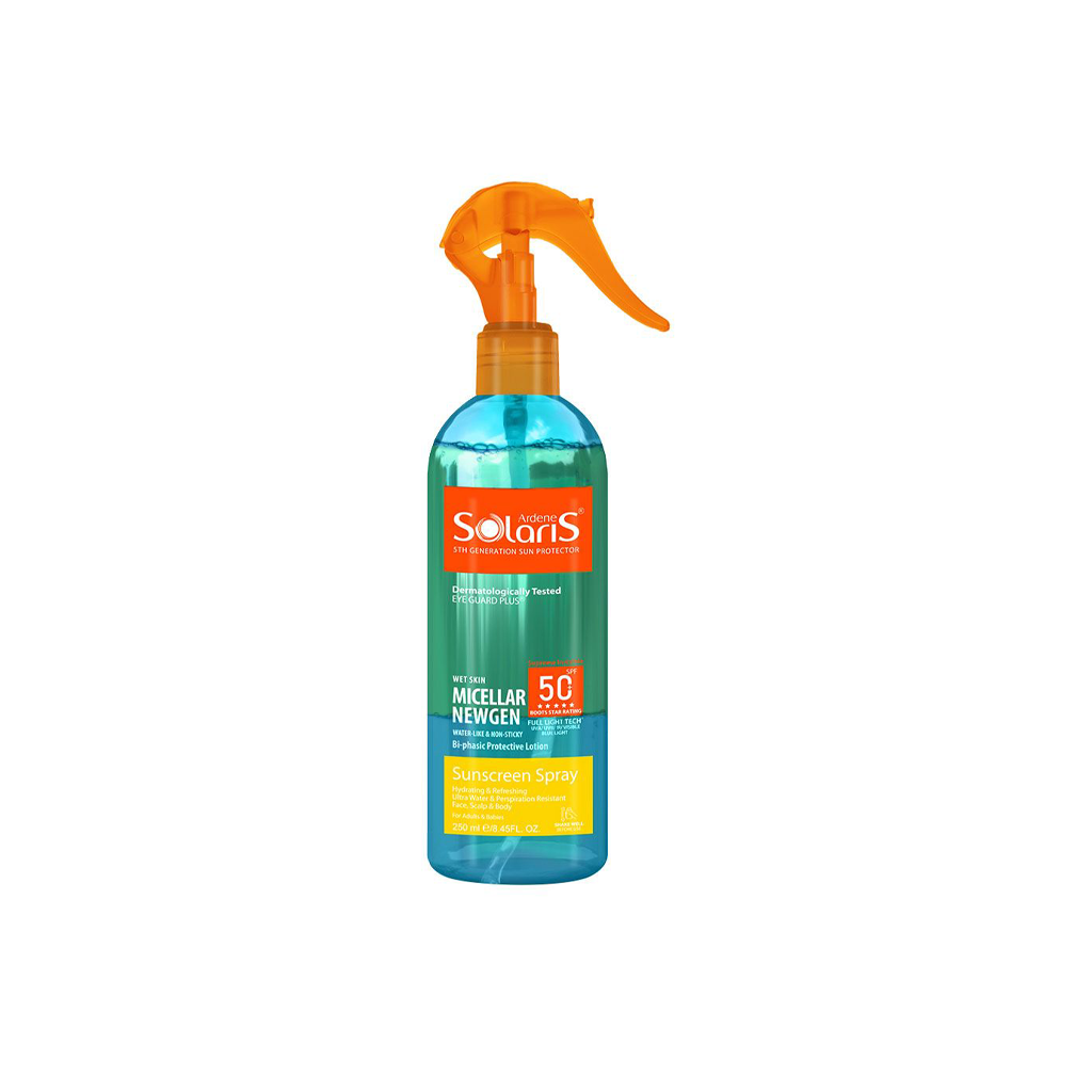 ARDENE SOLARIS SUNSCREEN SPRAY MICELLAR NEWGEN SPF50 250 ML
