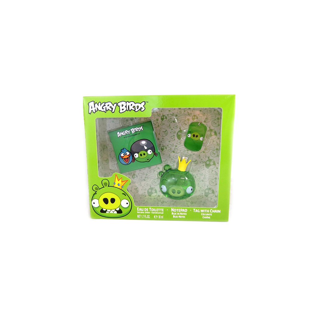 DISNEY-SET-ANGRY-BIRDS-GREEN-EDT-50-ML-NOTEPAD-TAG