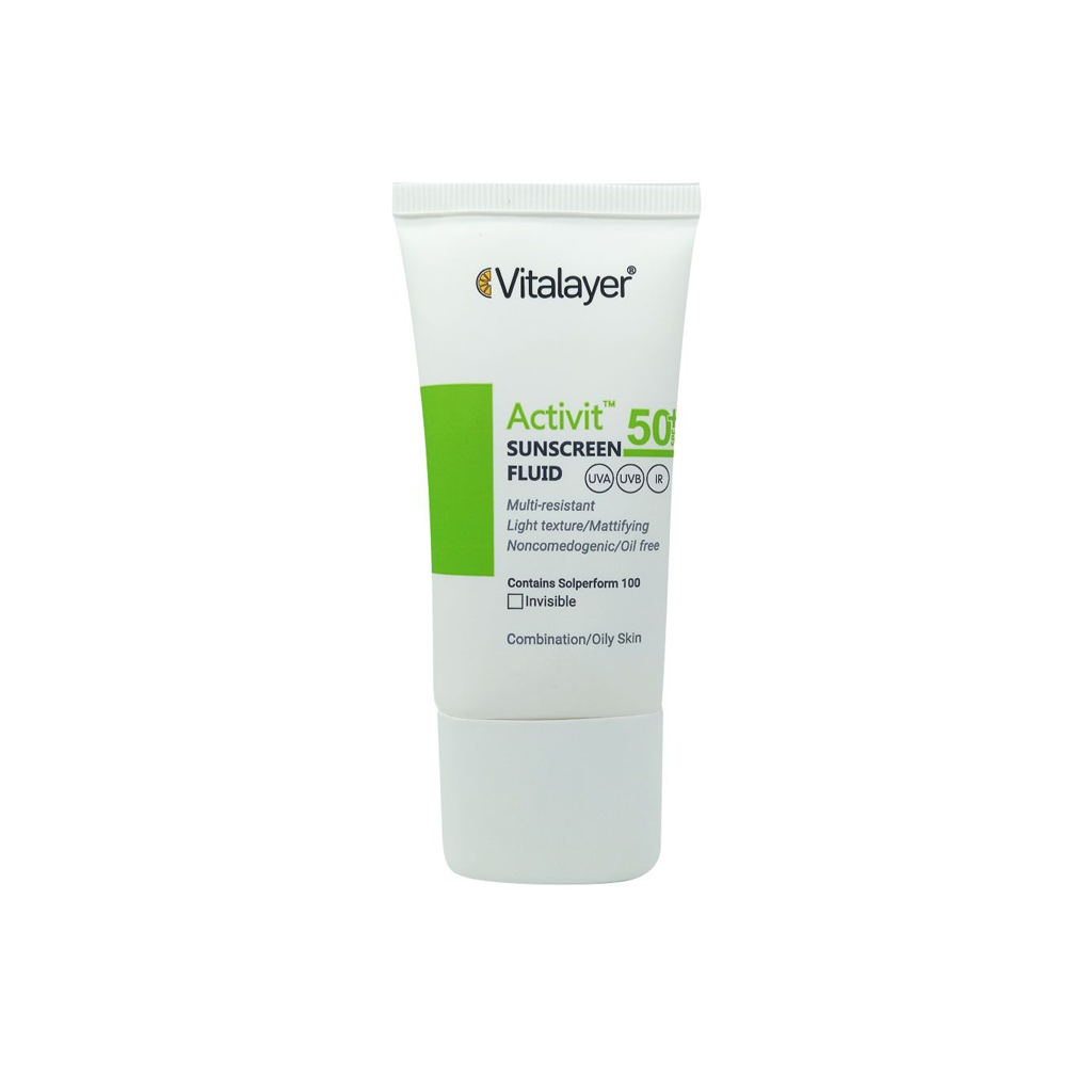 VITALAYER-ACTIVIT-SUNSCREEN-FLUID-INVISIBLE-SPF50-COMBINATION & OILY-SKIN-50-ML
