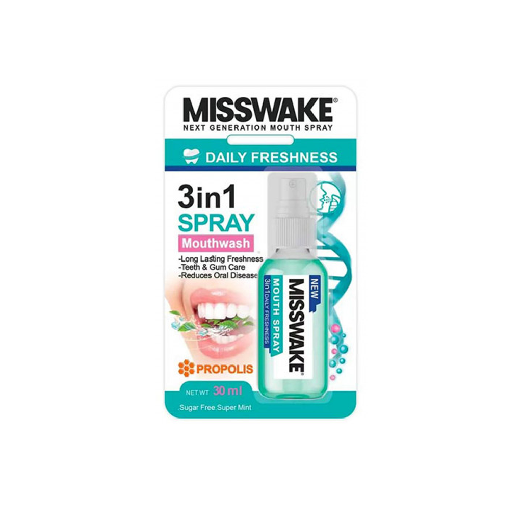 SPRAY MOUTHWASH 3IN1 DAILY 30ML MISSWAKE