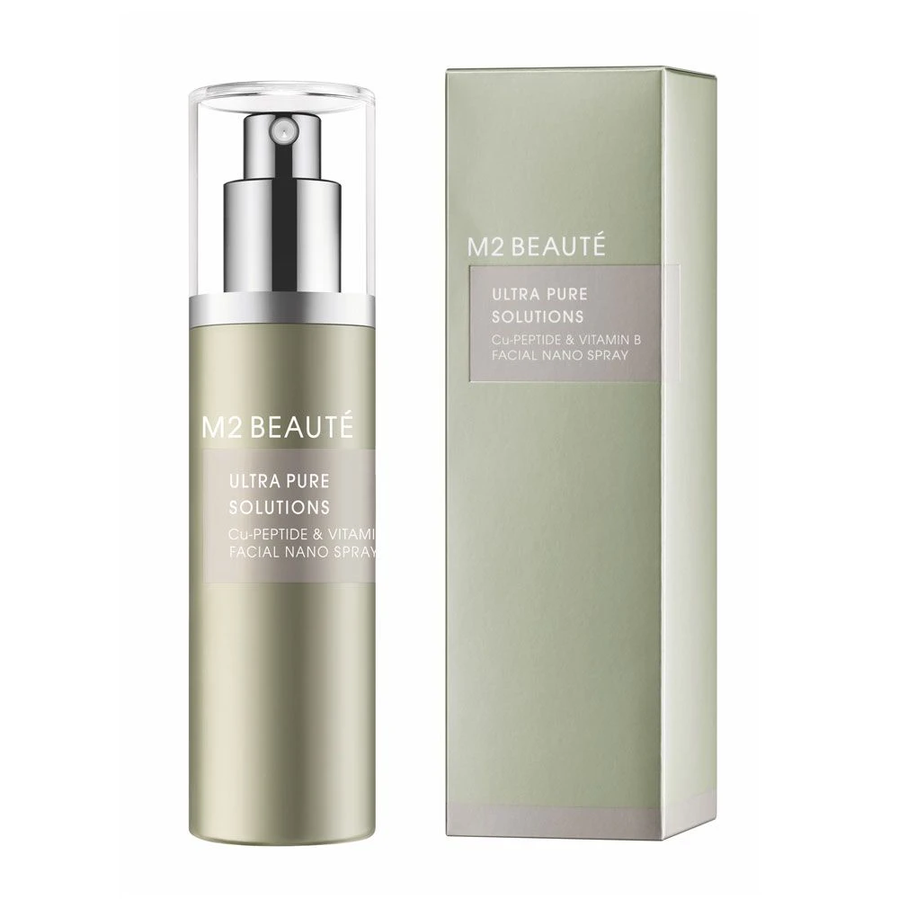 M2 BEAUTE ULTRA PURE SOLUTIONS CU-PEPTIDE & VIT B FACIAL NANO SPRAY 2