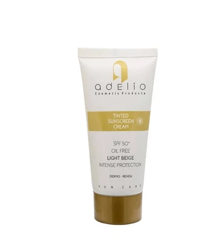 ADELIO TINTED SUNSCREEN CREAM SPF50 OIL FREE LIGHT BEIGE 50 2