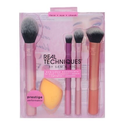 REAL TECHNIQUES EVERYDAY ESSENTIALS BRUSHES 5 PC